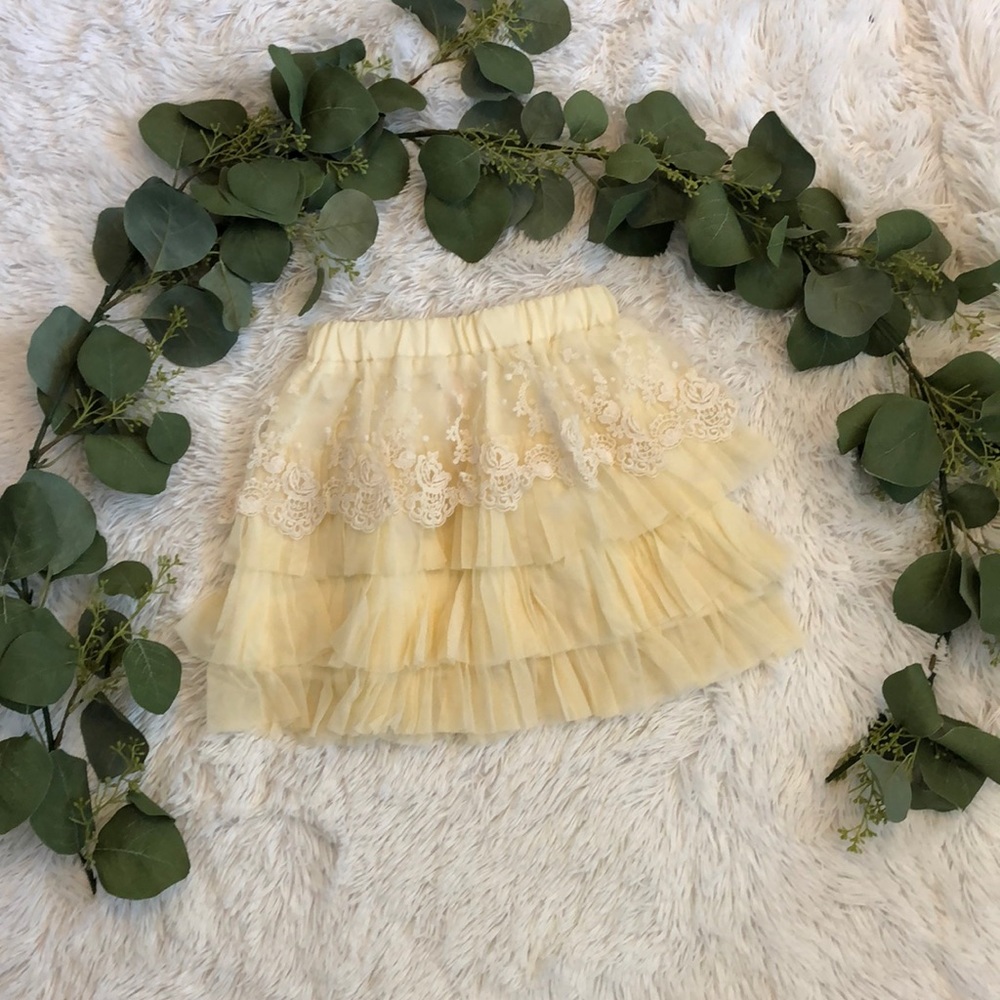 Miss Rose Sister Violet Lace & Tulle Skirt